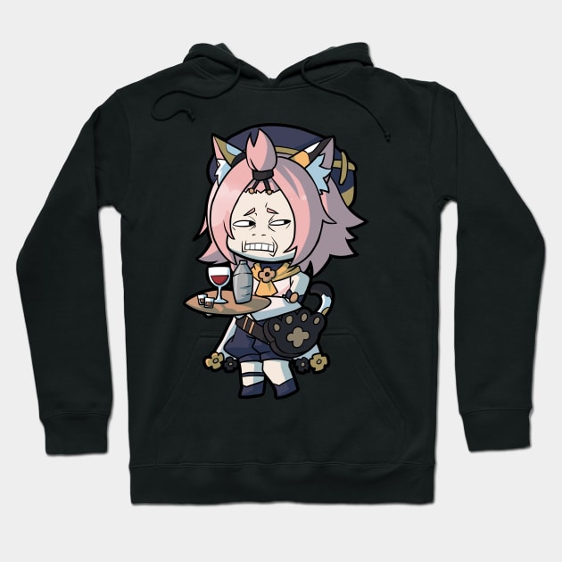 Chibi Diona - Genshin Impact Hoodie by MangaXai